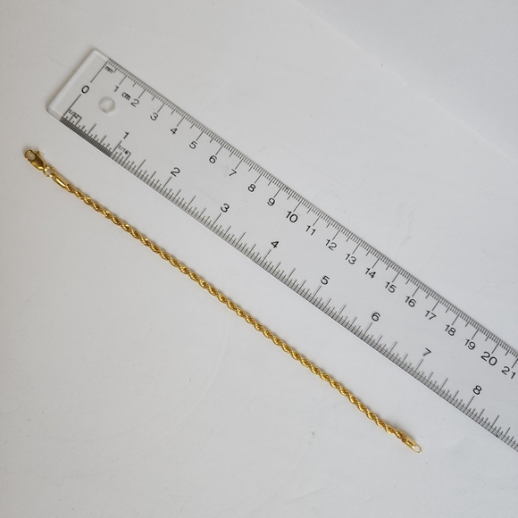 Gold Tone Necklace & Bracelet 2 Pc Set - Picture 6 of 9